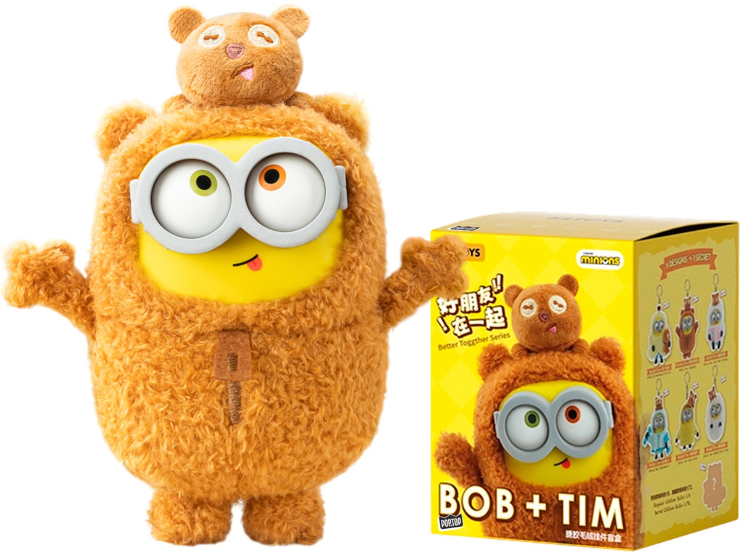 Колекційна м'яка іграшка Pop Top 52Toys Bob & Tim серія – МІНІОНИ в асортименті (25ZB301XHRTJ001)
